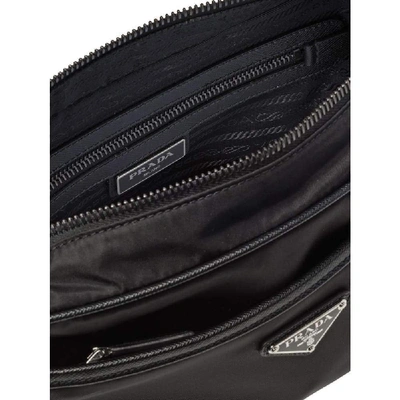 Shop Prada Men's Black Synthetic Fibers Messenger Bag