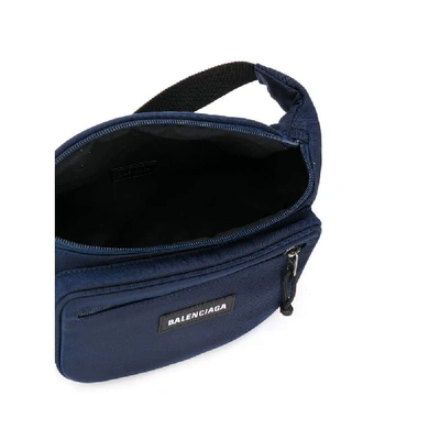 Shop Balenciaga Blue Polyamide Belt Bag