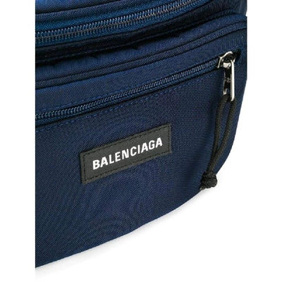 Shop Balenciaga Blue Polyamide Belt Bag