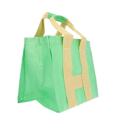 Shop Comme Des Garçons Green Polyester Tote