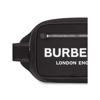 Shop Burberry Men's Black Polyamide Belt Bag
