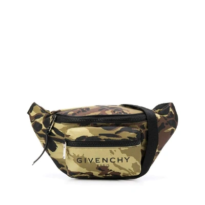 Shop Givenchy Green Polyester Belt Bag