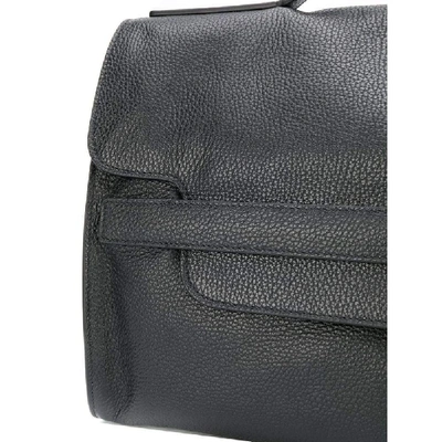 Shop Zanellato Black Leather Travel Bag