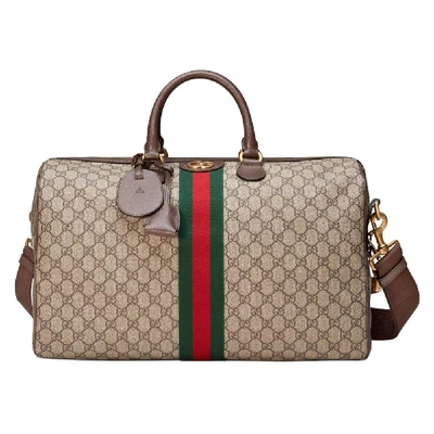 Shop Gucci Men's Beige Fabric Travel Bag