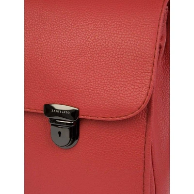 Shop Zanellato Men's Red Leather Briefcase