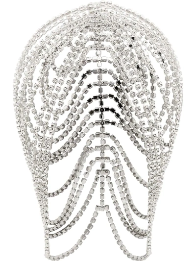 Shop Area Crystal Headpiece In Silver