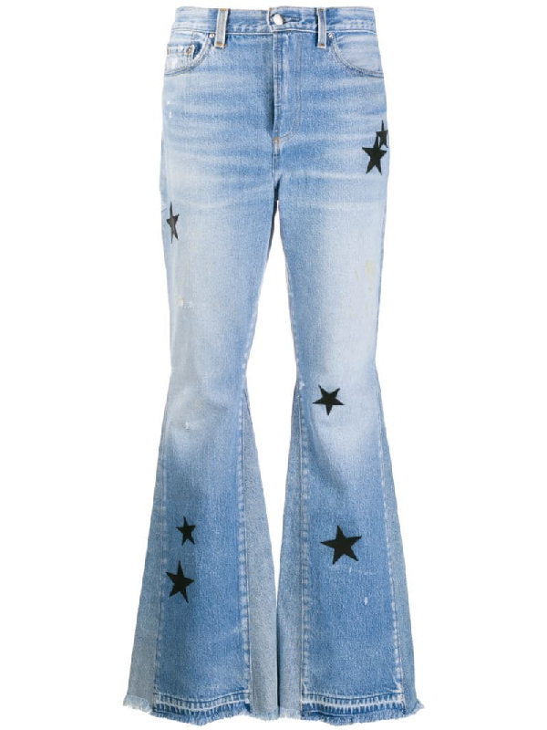 star patch jeans