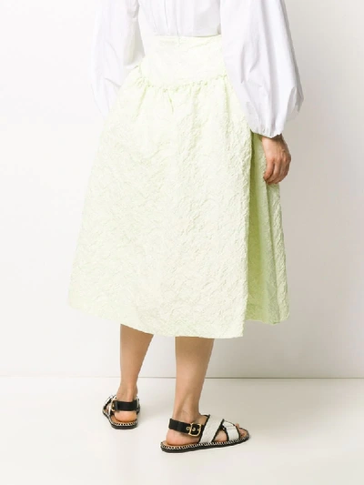 Shop Simone Rocha Single Bite Full Skirt In Green