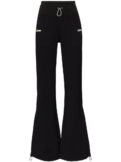 Shop Off-white Ankle-zip Performance Track Pants In Black