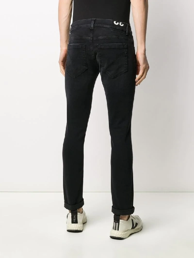 Shop Dondup Mid-rise Skinny Jeans In Black