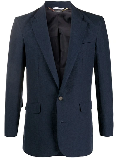 Shop Aries Single Breasted Blazer In Blue