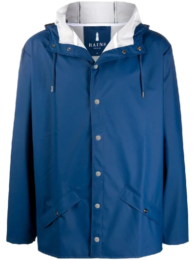Shop Rains Lightweight Rain Jacket In Blue