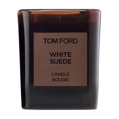Shop Tom Ford White Suede Candle