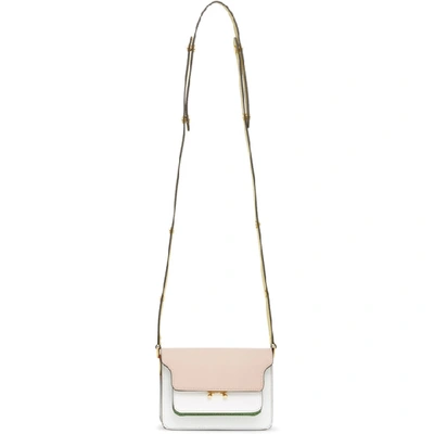 Shop Marni Multicolor Mini Saffiano Trunk Bag In Z301m Quart