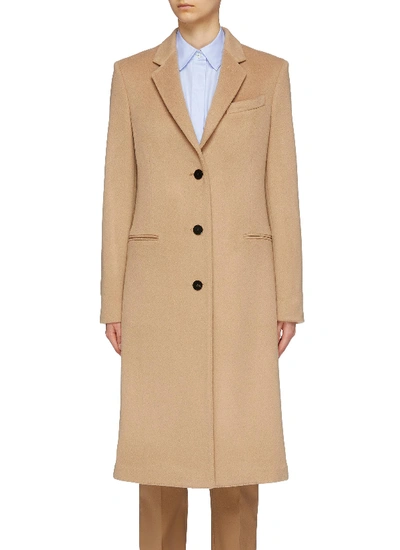 Shop Theory 'classic' Cashmere Coat In Brown