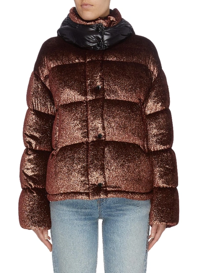 Moncler 'caille' Detachable Hood Down Puffer Jacket In Brown | ModeSens