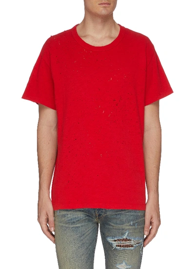 Shop Amiri 'shotgun' Cutout T-shirt