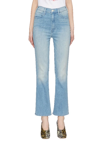 Shop Mother 'the Hustler' Flare Jeans In Blue