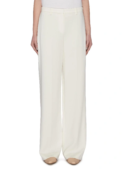 Shop Theory Wide Leg Pants In White