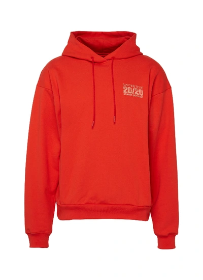 Shop Martine Rose Graphic Print Classic Hoodie In Red