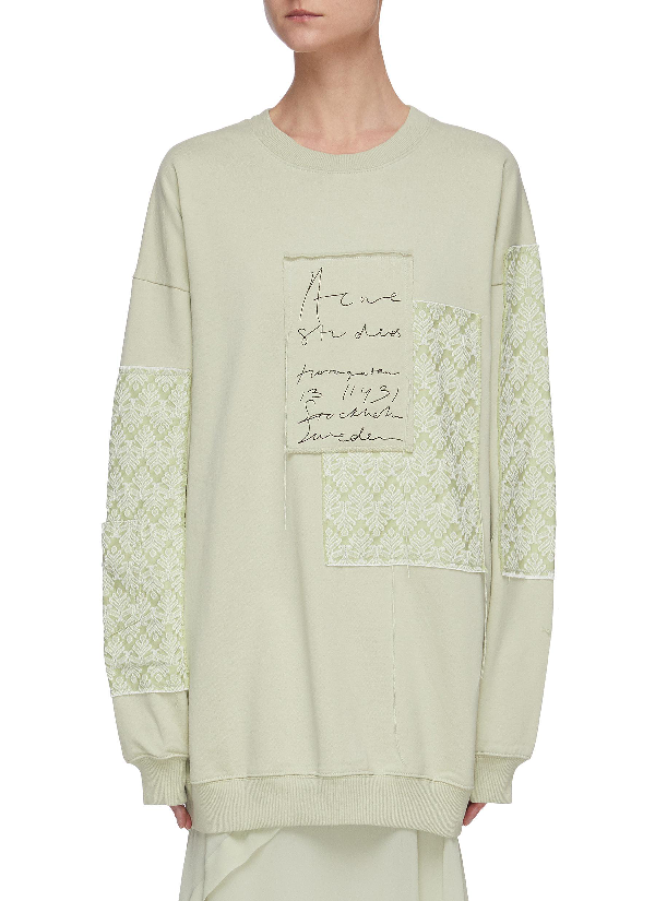 acne studios embroidered logo sweatshirt
