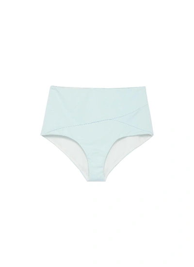 Shop Marysia 'lehi' High Waist Bikini Bottoms In Blue