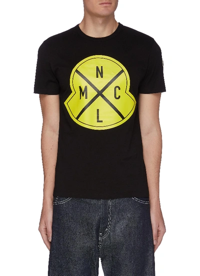 Shop Moncler 'maglia' Logo Patch T-shirt