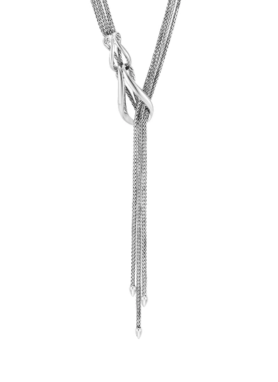 Shop John Hardy 'asli Classic Chain' Silver Mini Lariat Necklace