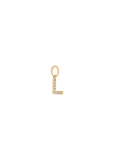 Shop Loquet London Diamond 18k Yellow Gold Letter Charm – L