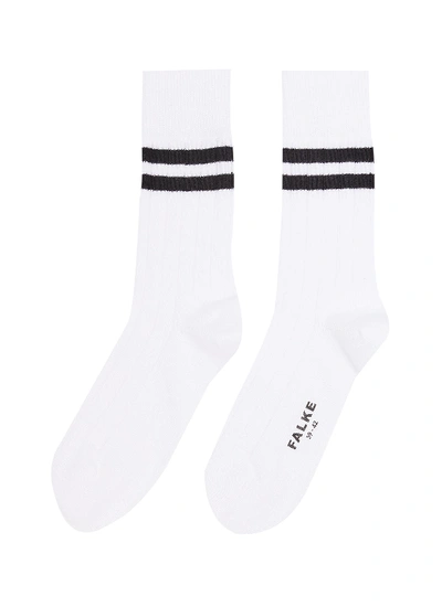 Shop Falke Stripe Socks In White