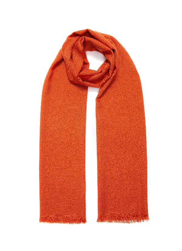 orange cashmere scarf