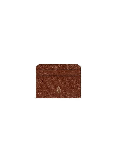 Shop Mark Cross Leather Card Case In Brown