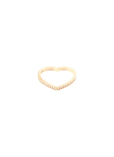 Shop Repossi 'antifer' Diamond 18k Rose Gold Ring In Metallic