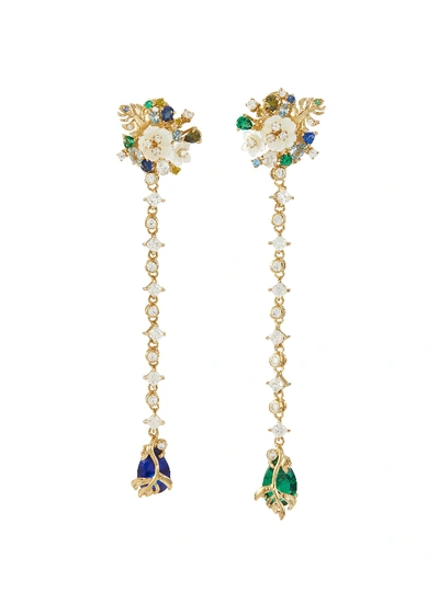 Shop Anabela Chan 'emerald Paradise' Diamond Mother Of Pearl Gemstone Earrings