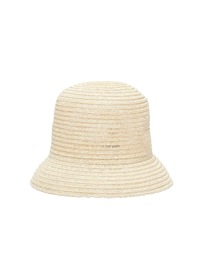 Shop Nina Ricci Woven Hemp Hat In Neutral