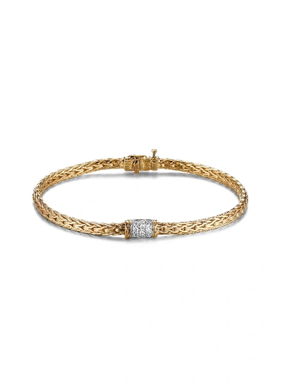 Shop John Hardy 'classic Chain' Diamond 18k Gold Chain Bracelet