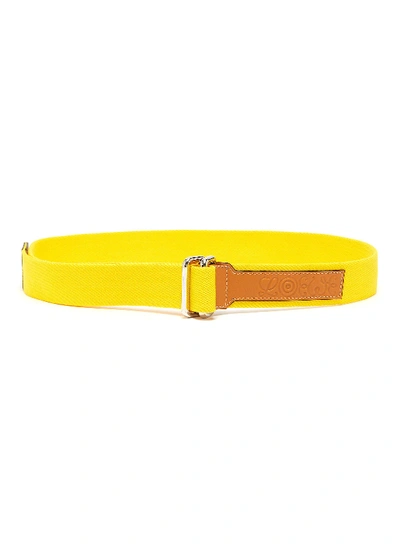 Shop Loewe 'eye//nature' Belt In Yellow