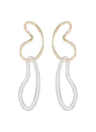 Shop Annika Inez 'endless Glassy' Earrings In Neutral
