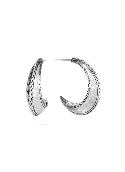 Shop John Hardy Dot' Hammered Sterling Silver Crescent Earrings