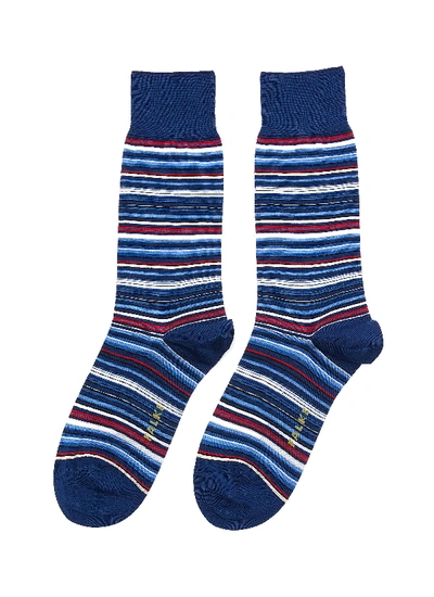 Shop Falke Striped Socks In Multi-colour