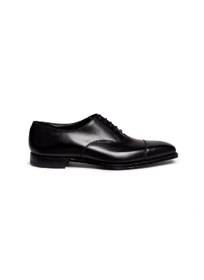 Shop George Cleverley 'michael' Leather Oxfords In Black