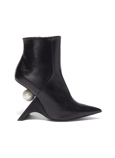 Shop Nicholas Kirkwood 'jazzelle' Structural Heel Ankle Boots In Black