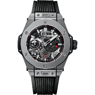Shop Hublot 414.ni.1123.rx Meca-10 Titanium Watch In Black