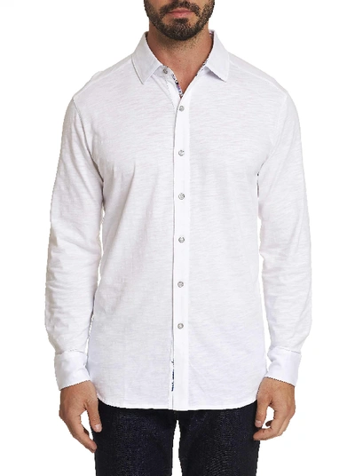 Shop Robert Graham Tambun Knit Shirt In White