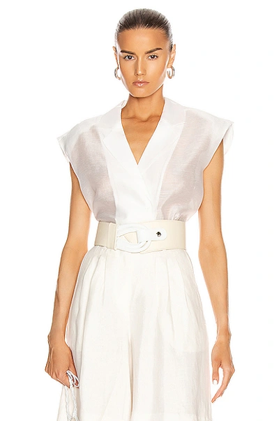 Shop Remain West Sleeveless Shirt In Bright White