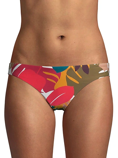 Shop Red Carter Abstract Hipster Bikini Bottom In Multi