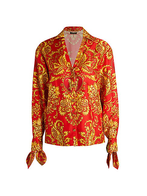 versace shirt red