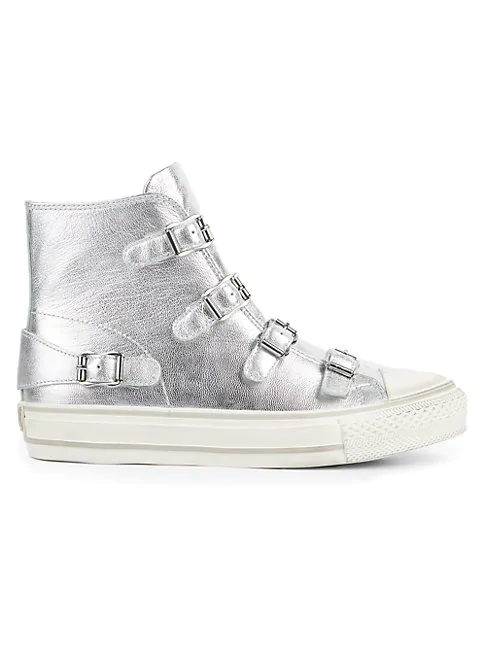 ash leather high top sneakers