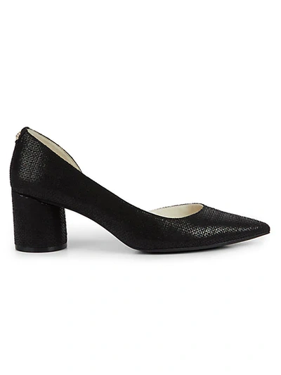 Shop Anne Klein Aknadella Textured D'orsay Pumps In Black