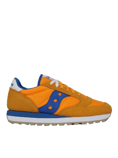 Shop Saucony Jazz Orange And Blue Sneakers